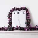 10 Pcs 82FT Flower Garland, Artificial Rose Garland Flowers Plants Fake Flower Hanging Rose Ivy, Birthday Party Valentine's Day Wedding Wall Arch Decor, Purple