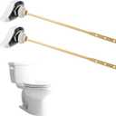 Hibbent 2 Pack Toilet Handle Replacement Compatible with TOTOTHU004-CP Trip Lvr for ST701, CST854, Side Mount Toilet Flush Handle, Tank Flush Lever, White