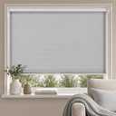 MYshade Cordless Light Filtering Cellular Shades for Indoor Windows, Honeycomb Window Blinds with Daytime Privacy, Easy Lift Shades for Bedroom, Living Room & Home Office, Grey, 22" W x 64" H