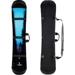 Snowboard Cover Sleeve Case, Snowboard Sleeve Bag Adjustable Soft Cover with Shoulder Strap Bag with Binding (135CM)