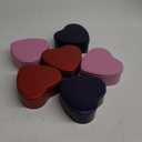 6 Pcs Heart Shaped Metal Tins with Lids