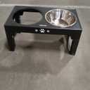 Elevated Dog Bowls, Dog Feeder with 2 Stainless Steel Dishes &1 Slow Feeder Bowl, 5 Heights Adjustable Raised Stand for Medium Large, Food Dishes with Non-Slip Feet