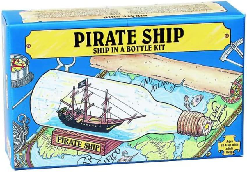 Pirate Ship in a Bottle Kit - Includes All Parts to Create a Mini Ship in a Bottle - VERY Challenging, Are You up for It?