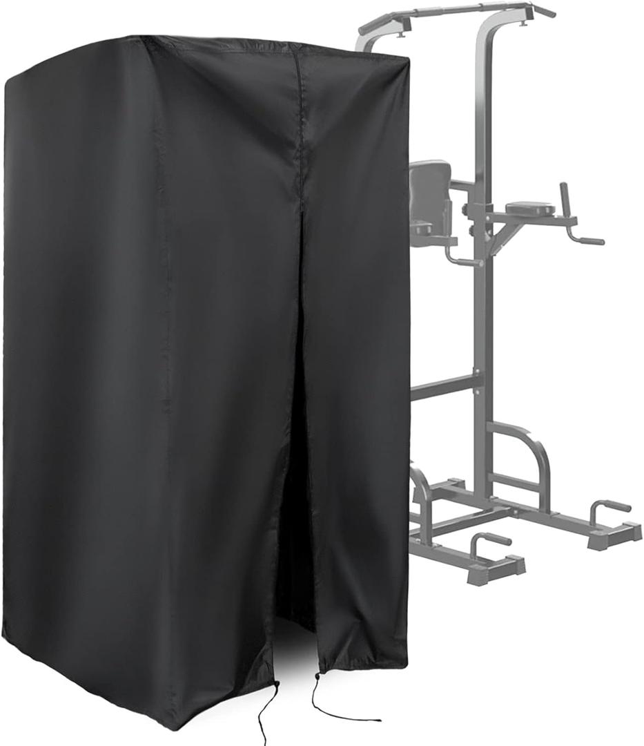 Protective Cover for Pull Up Bar Station, Waterproof& Dustproof Cover for Power Tower/Pull Up Dip Station-Indoor or Outdoor - 42"L x 40"W x 88"H