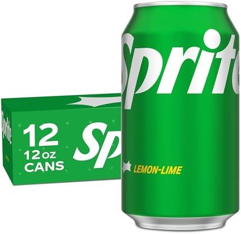 Sprite Lemon Lime Soda Soft Drinks, 12 fl oz, 12 Pack, Cans, BB Date: Sep-14-26