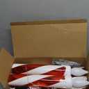 5 Pcs Christmas Lighted Decoration Candle Outdoor, 23 Inch Waterproof Christmas 3D Candle Candy Cane Stakes Lights with Flickering Flame and Timer for Xmas Yard Decor(Red, White)