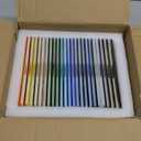 LITMIND 24 Sheets Transparent Cathedral Stained Glass Variety Pack  4 x 6 Inch Vibrant Rainbow Art Glass for Suncatchers, Mosaics & DIY Crafts