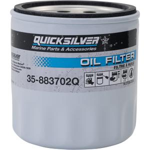 Quicksilver 883702Q Engine Block Mount Oil Filter for V6 MerCruiser Sterndrive Engines