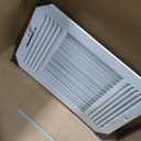 Howeall 18"W x 12"H [Duct Opening Size] Steel Return Air Filter Grille - Removable Face/Door for 1 inch Filters -HVAC Vent Cover Grill - White [Outer Dimensions: 20 5/8"W X 14 5/8"H]