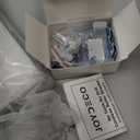 Joydeco No Tools No Drill Window Blinds for Indoor Windows, Blackout Shades Cellular Shades Cordless, No Drill Blinds for Windows, Window Shades for Home, Bedrooms, Doors (White, 30" W x 64" H)