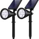 InnoGear Solar Lights Outdoor Waterproof Solar Garden Light for Outside Yard Landscape Lighting Pathway Spot Lights Spotlight Wall Light Auto On/Off, Pack of 2 (Cool White)