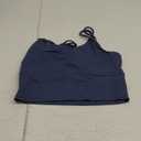 Everrysea Sports Bras for Women High Support Longline Workout Tank Tops Built in Bra Strappy Yoga Padded Crop Top (Large), Dark Blue