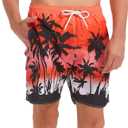 Srnede Mens Swim Trunks Swimsuit Trunks Swim Shorts Swimwear | quick dry,pockets,Water-resistant,soft,meshing,swim, exercise, travel, party, outdoor sports, casual (XXL)