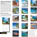 2 x 2026 Wall Calendar,Calendar 2026, November 2025 - December 2026, Wall Calendar Whispers of the Waves, 12" x 24" Opened,Full Page Months Thick & Sturdy Paper for Gift Perfect Calendar Organizing