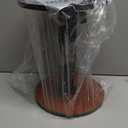 Side Table Adjustable with Wheels, Adjustable 17.7-30.3 inches, Tabletop Diameter: 10 inches, End Table Round for Living Rooms, Bedrooms, Kitchens, Offices, Walnut