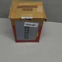 MEKKAPRO Hummingbird Feeders for Outdoors Glass - Red Hummingbird Feeders for Outdoors, Metal Ring, Bee-Proof Design, Easy Assembly, Red Hummingbird Feeder 10 oz (Modern)