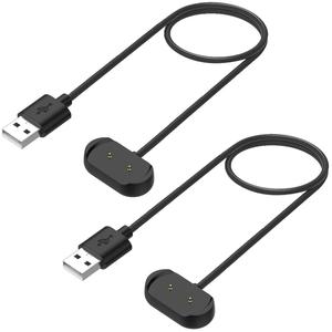 Kissmart Charger for Amazfit T-Rex Pro, Bip 5, Bip 3, Bip U Pro, GTS 4 Mini, GTS 2, GTS 2e, GTS 2, GTR 2, GTR 2e, GTR mini, Active Smart Watch Charging Cable Cord [2-Pack, 3.3ft/1m]