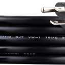 Amazon Basics Extension Cord, 10 Ft, 3 Prong Outlet Extender, Indoor Extension Cord, 13 Amps, 125V, Black