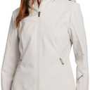 Avalanche Women's Midweight Soft Shell Fleece Lined Jacket With Hood And Pockets (Solid Gardenia Cream), Small