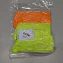 Women's Neon Scrunch Crew Socks 80s 90s Retro 3-Pack Cotton Stacked Boot Calf Cozy Ribbed Slouchy Socks Size 5-10 (1-white/Neon Green/Neon Orange)