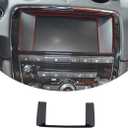 TINKI Car Center Console Navigation Screen Frame Cover Trim Compatible for Jaguar XJ 2010 2011 2012 2013 2014 2015 2016 Interior Accessories (ABS Plastic, Glossy Black)