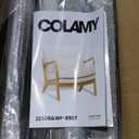 COLAMY Mid Century Modern Accent Chair with Lumbar Pillow, Relaxing Armchair with Solid Wood Frame & Soft Cushion, Reading Leisure Chair for Living Room,Bedroom,Waiting Room（Grey）