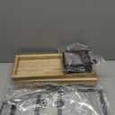 Bathroom Counter Organizer, 3-Tier Standing Storage Shelf with Basket, Wood Tray for Skincare Vanity Organizer