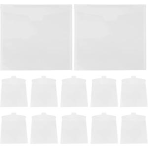 EXCEART 20pcs Transparent File Pockets Multifunctional Binder Folders for Office Use Document Protectors and Lightweight Storage for Organizing Files Receipts and