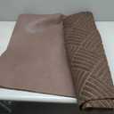 Runner Rugs 2FTx6FT Indoor Outdoor Hallway Runner Rubber Backing Non-Slip Carpet Washable Area Rugs Custom Sizes for Entryway Kitchen Bathroom Laundry Room Balcony Patio Brown