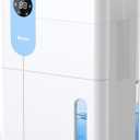 Dehumidifier, VEWIOR 152 OZ Dehumidifiers for Home, (900 sq.ft) Quiet Dehumidifier for Basement with Large Water Tank, Dehumidifiers for Bathroom Bedroom RV Closet with Auto Shut Off and Night Light (White)