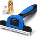 MIU COLOR Pet Grooming Brush, Deshedding Tool for Dogs & Cats, Effectively Reduces Shedding by up to 95% for Short Medium and Long Pet Hair (Navy Blue)