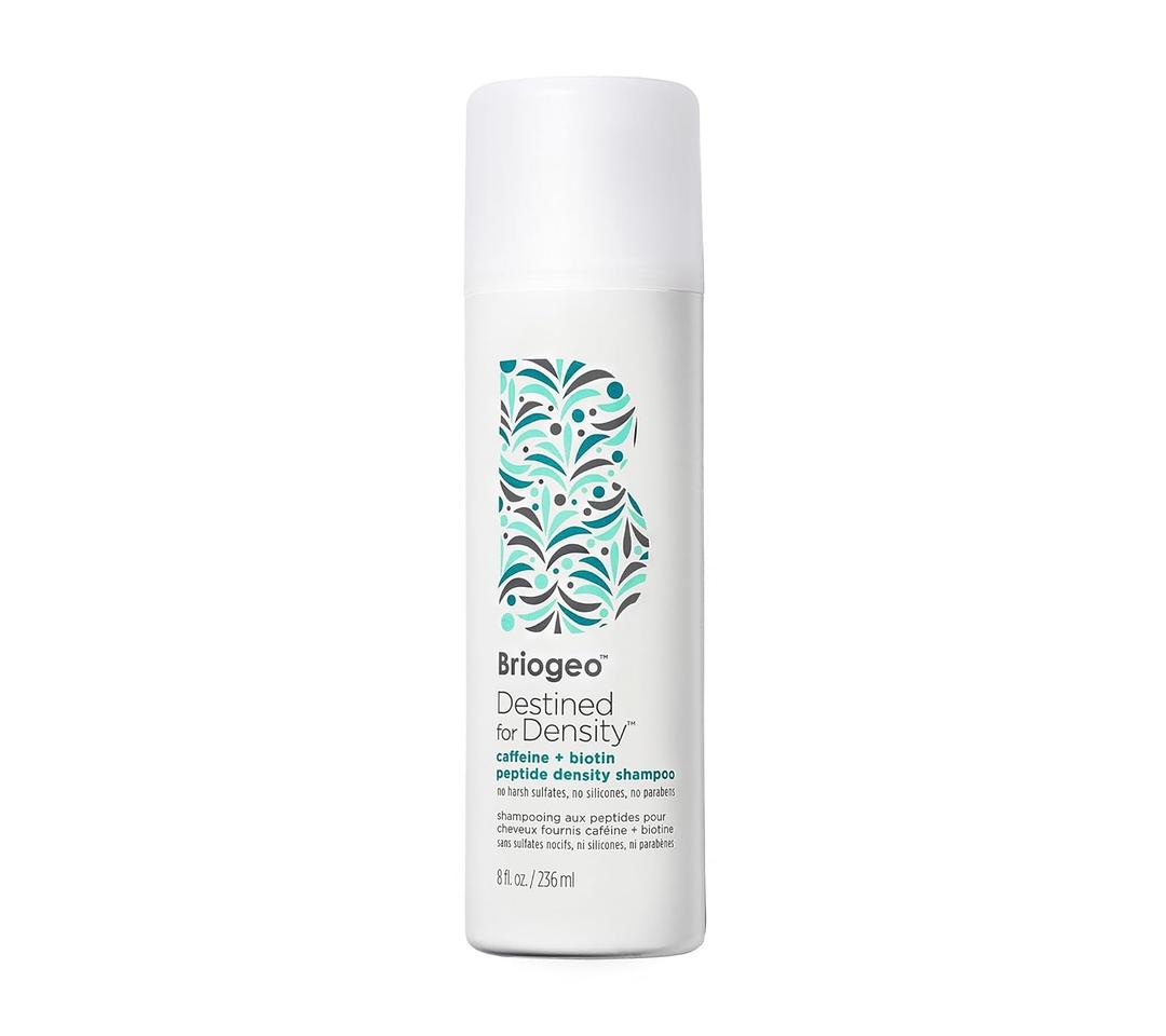 Briogeo Destined For Density Caffeine + Biotin Peptide Density Shampoo, Increases Hair Thickness, Volume and Density for Fine or Thinning Hair, Vegan, Cruelty-Free (8 Fl Oz (Pack of 1))