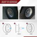 4.25 inch Trailer Wheel Center Caps for Truck Trailer RV Wheels Rims Hub Caps Covers Chrome Hub Covers 4PCS (4.25 inch)