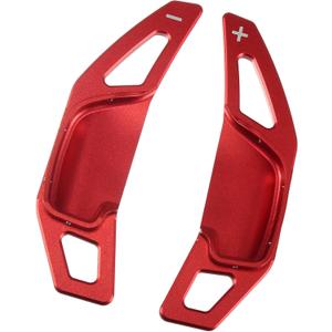 Steering Wheel Shift Paddle Shifter Extension Trim Cover Fit for Toyota Camry Corolla - Pack of 2 Red Durable Material