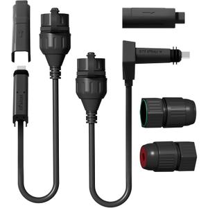 Starlink Ethernet Adapter Gen 2, Waterproof SPX to RJ45 Coupler Starlink Cable Repair Replacement Starlink Acessories, Starlink Ethernet Cable Extension (black)