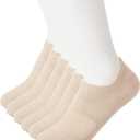 6 Pairs Unisex Cotton Ankle Socks,Mesh Breathable No Show Sock,Low Cut Sock For Casual,Athletic(Nude)
