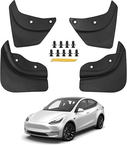DORENA Tesla Model Y Mud Flaps Splash Guards 2020-2024 All Weather Protection No Drilling Required Original Car Upgraded Accessories Black DORENA Tesla Model Y Mud Flaps Splash Guards 2020-2024 All Weather Protection No Drilling Required Original Car Upgraded Accessories Black