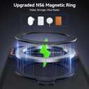 for iPhone 17 Pro Max Case: 360 Spin Magnetic Stand, Camera Protection (Compatible with MagSafe) [18FT Military Protection] Shockproof Matte Translucent Phone Cover for iPhone 17 Pro Max 6.9", Black