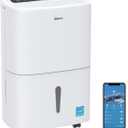Shinco 6,000 Sq.Ft Energy Star Dehumidifier with WIFI, Ideal for Large Rooms and Home Basements, Efficient Moisture Removal with Adjustable Humidity Control, 1.32 Gallons Water Tank