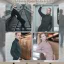 Women's Fleeced Performance Jacket - Full-Zip Stand-Up Collar, Warm Fleece for Winter Daily Wear (Beige, L)