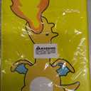 Premium Trading Card Binder 400 Pockets Card Holder With 50 Removable Sleeves, Collection Binder Album Book With Zipper For Game Cards (01 Fire Dragon)