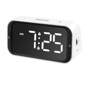 AIMILAR LED Digital Alarm Clock for Bedroom Dual Alarm Clocks with Snooze for Heavy Sleepers Adults Kids with USB Port for Charging 10~100dB Adjustable Volume and 0~100% Dimmer Level