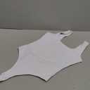 REORIA Bodysuit for Women Scoop Neck Sleeveless Tank Top Bodysuits 2025 Sexy Thong Bodysuit Basic Leotards for Women (White)