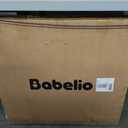 Babelio Baby Gate for Stairs, Kitchen & Doorways, No Bottom Bar| Easy Install| One-Handed Operation| Auto-Close| Hardware Mount Safety Dog Gate (Black, 28" H, 29.7-46.5" W)