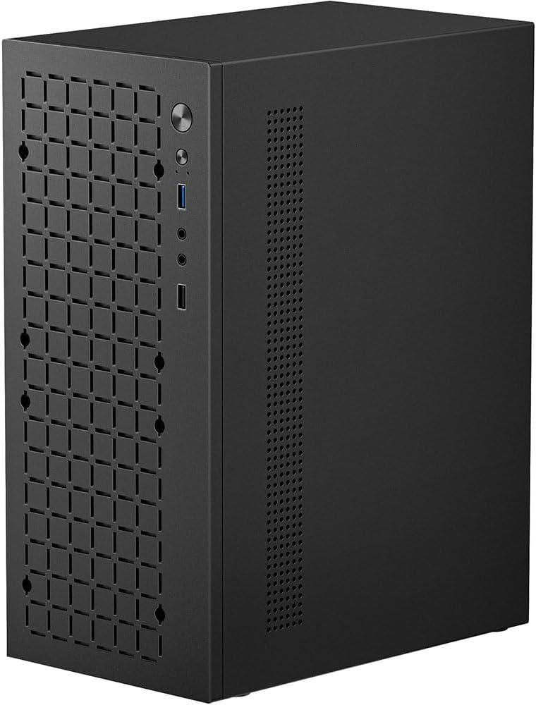 Micro ATX Case PC Case: MATX Case Mini PC ITX Desktop Computer Case Support Micro ATX MATX DTX ITX Mini PC with USB3.0, Support 3.5'' HDD (Black)