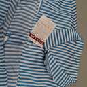 CUNLIN Women's Wrinkle-Resistant Striped Long Sleeve Button Down Shirt Regular Fit,Business Casual,Cotton Blend,Lightweight,Breathable, 00113_blue Green, 3X-Large