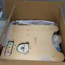 Wooden Baby Walker, Adjustable Speed Baby Push Walker for 1 Year Old, 10-in-1 Montessori Walker for Boys & Girls, Toddler Sit-to-Stand Learning Toy with Detachable Busy Board