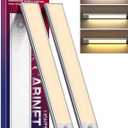 Under Cabinet Lighting, 2 Pack 13 Inch 3 Color Temperatures Motion Sensor Light indoor, USB Rechargeable Under Cabinet Lights, Stick-On Magnetic Closet Light, Wireless Under Counter Lights for Kitchen