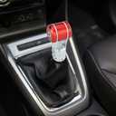 Shift Knob T-Shaped Car Gear Shifter Knob Aluminum Shift Stick Lever Knob for Most Manual Automatic Vehicles (Red)