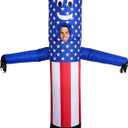 LookOurWay Inflatable Tube Man Costume - Wacky Wavy Arm Guy Funny Inflatable Halloween Costume for Adults (American Flag)